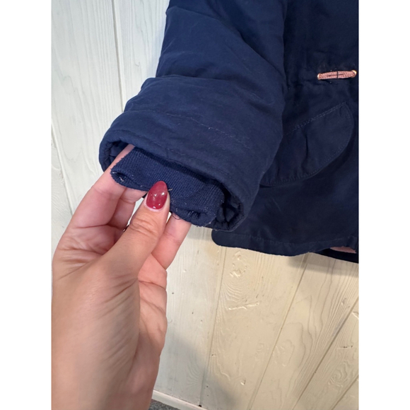 Girls OshKosh B'gosh Winter Jacket M (5-6) Blue Pink hood - Picture 5 of 10